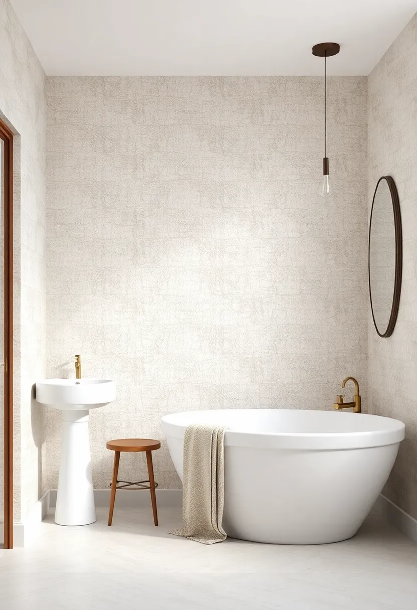 Textured Fabrics: use wallpaper that mimics the look and feel of textured fabrics, adding warmth and comfort without compromising style