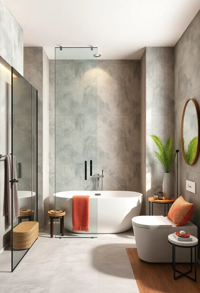 Customized Glass Door Shapes Introducing Artistic Flair And​ Unique Geometry To Bathroom Spaces