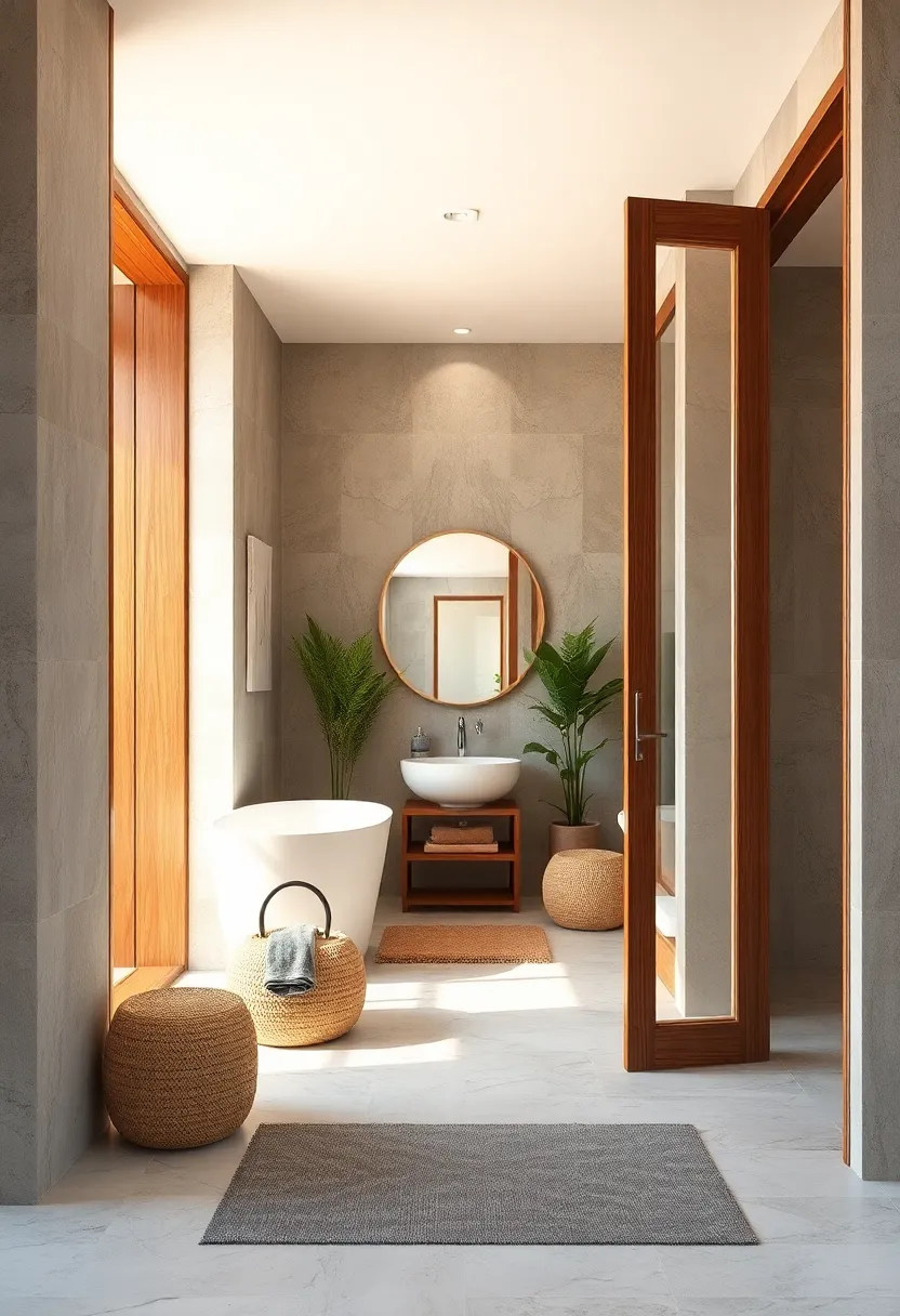 Natural Wood Frames Framing Glass Doors For The Perfect‌ Blend of Warmth and modernity