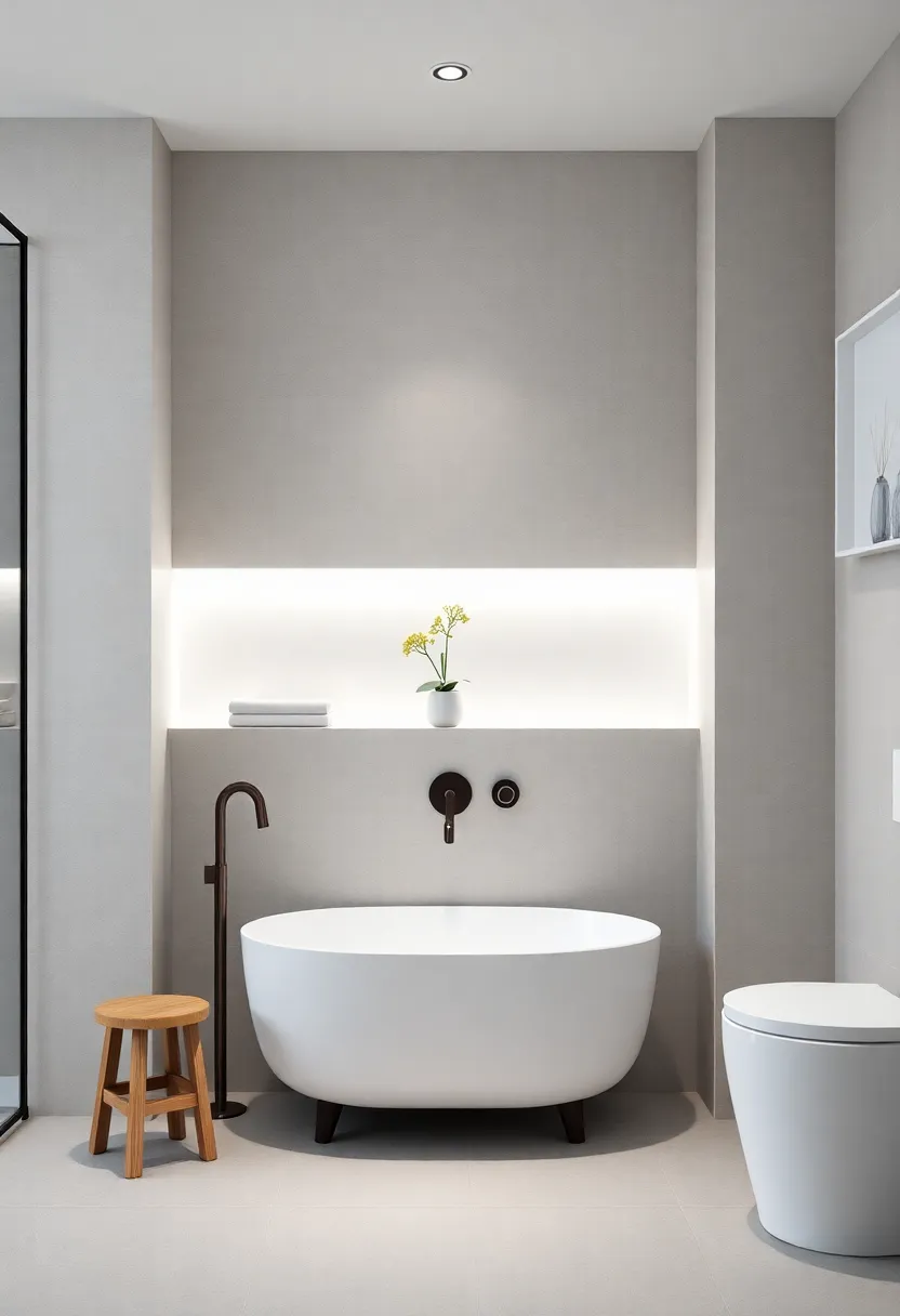 The Elegance of Minimalism in Bathroom ⁣Niche Design