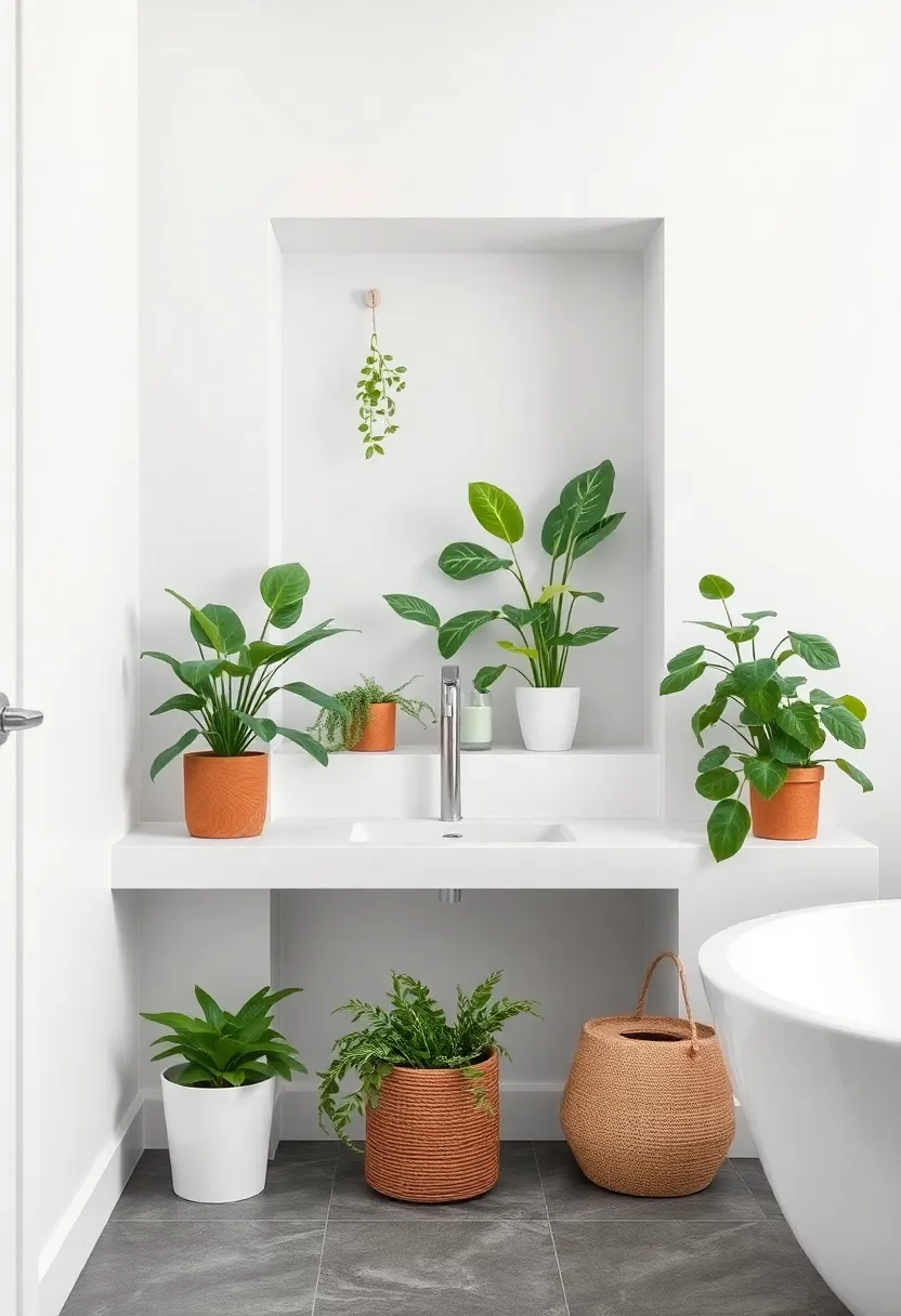 Using Plants to Bring ‌Life and Freshness to Bathroom Niches