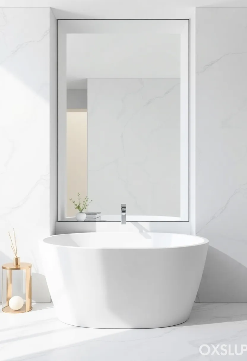 Utilizing Mirrored Surfaces to Create Depth in Bathroom Niches