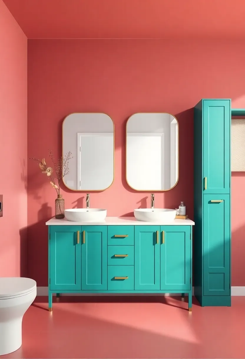 Bold and Beautiful: Making a Statement with Colorful bathroom Vanities