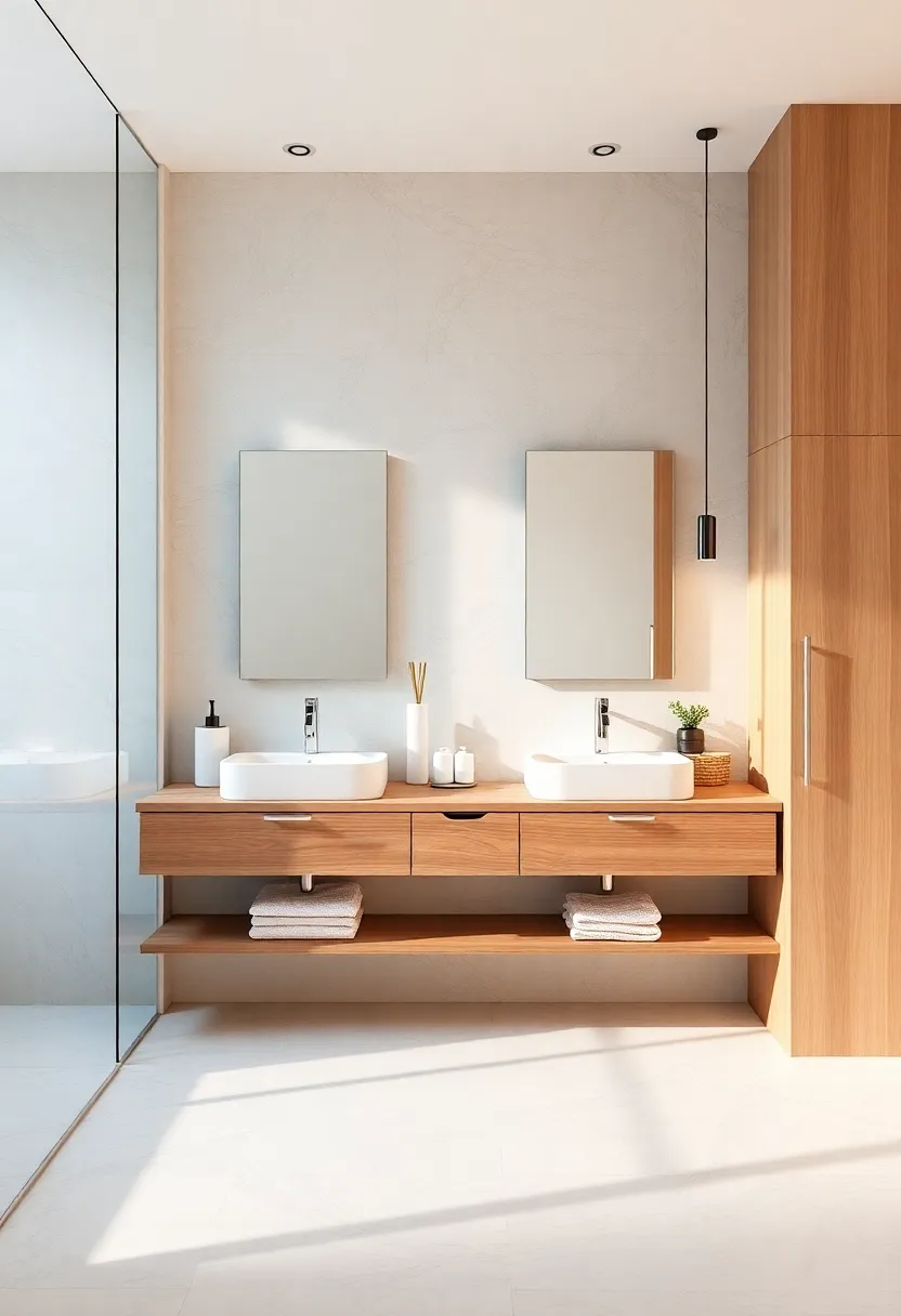 floating Vanities Enhancing Space with Airy and ⁤Open Bathroom Designs