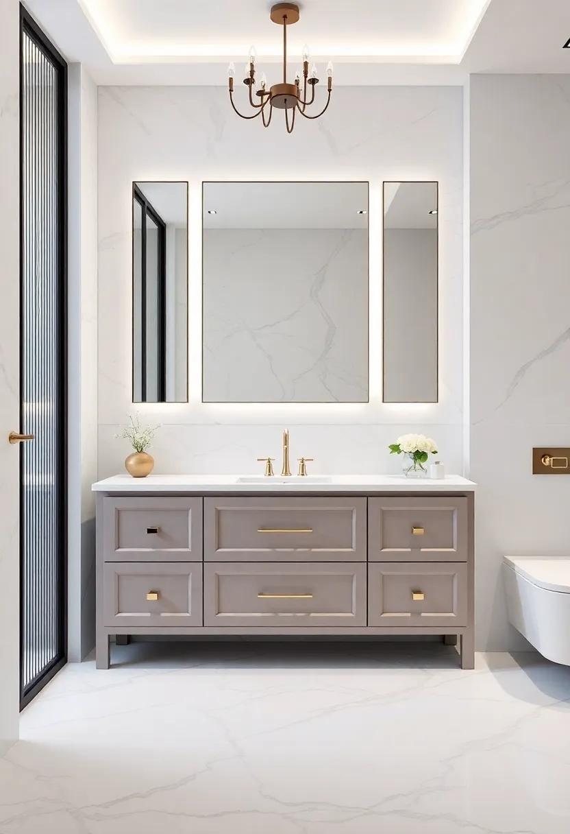 Sophisticated‌ Glamour Infusing Bathrooms with⁢ Luxurious vanity ‍Options