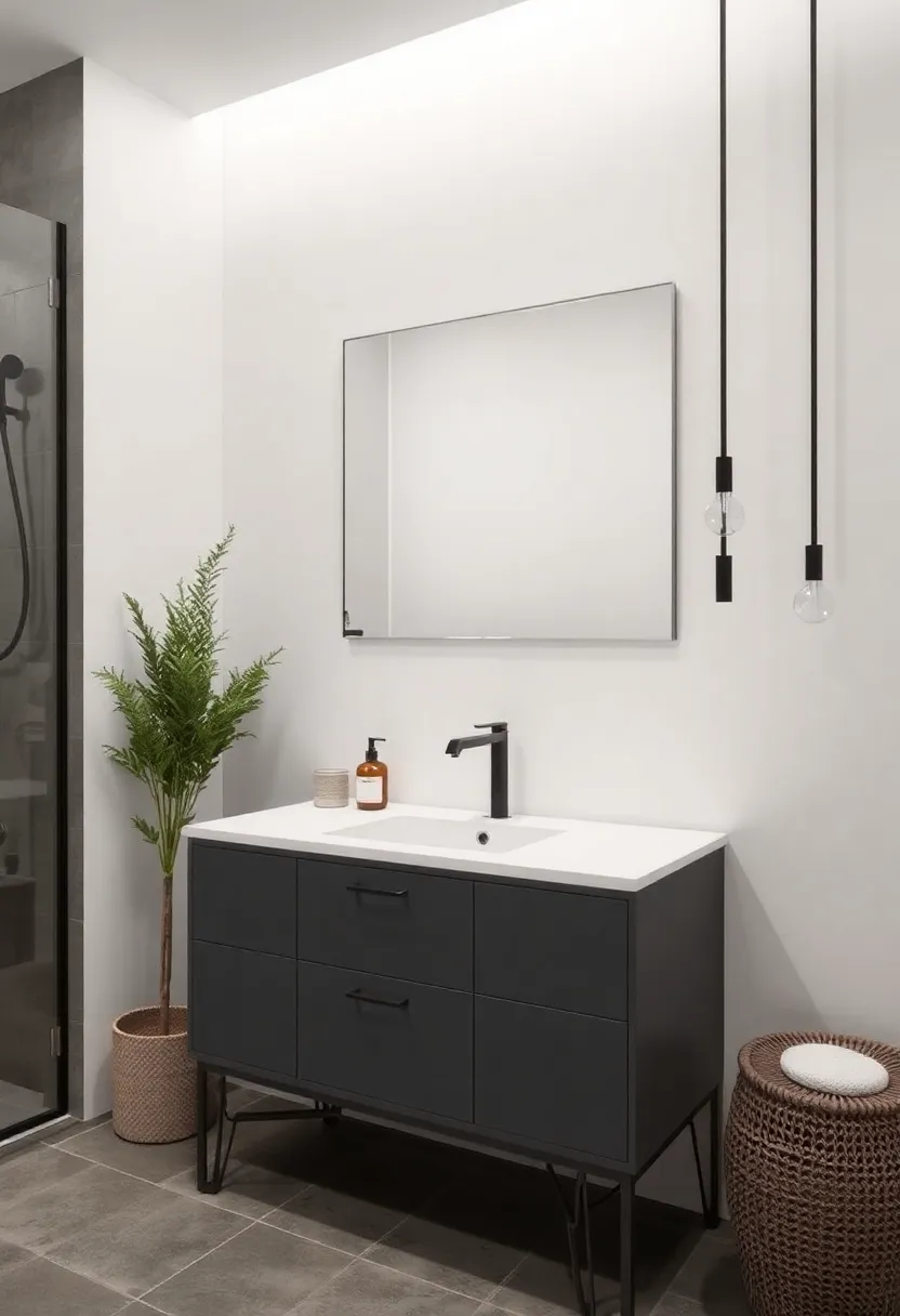 Urban Industrial:​ Incorporating raw Elements into Your Bathroom Vanity