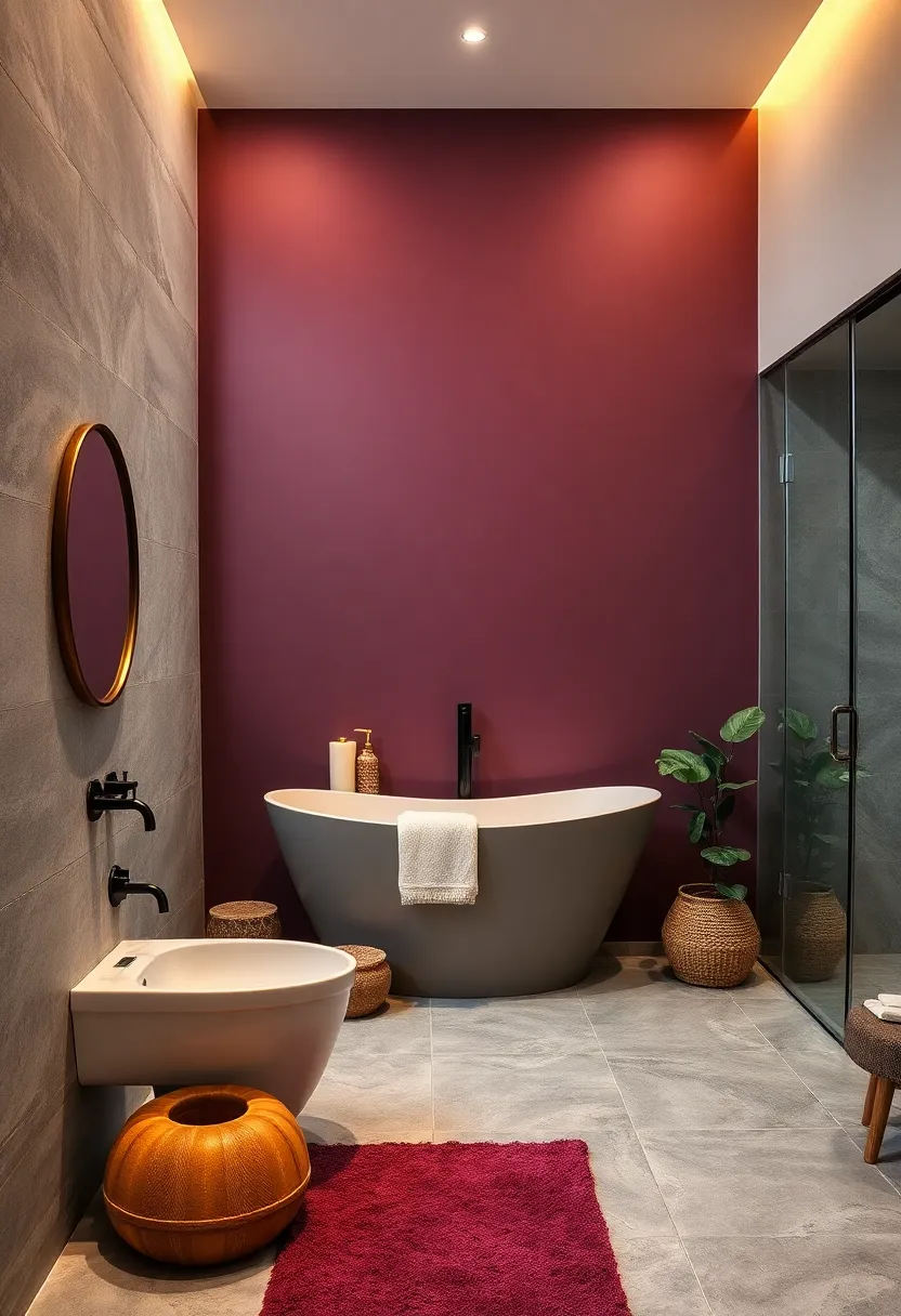 Dark Aubergine painted ‌Walls ​Bringing Warmth and⁢ Sophistication