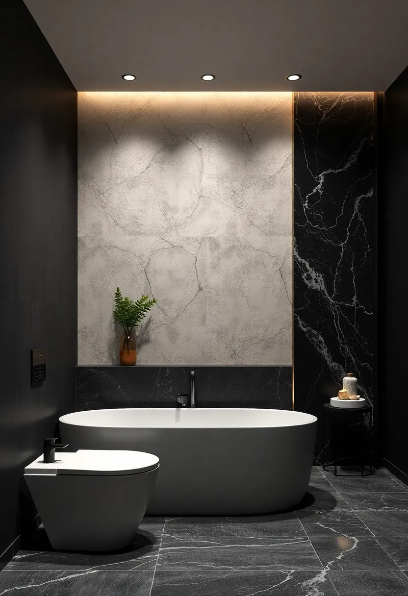 Midnight Blue Walls with Soft Lighting to Enhance ‍Intimacy