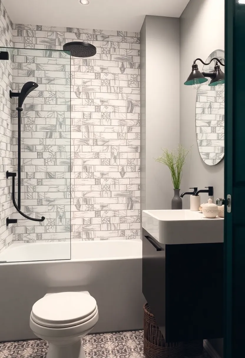 Eclectic Vintage Finds: Mix and match vintage tiles or wall decor for a charming and personalized bathroom style