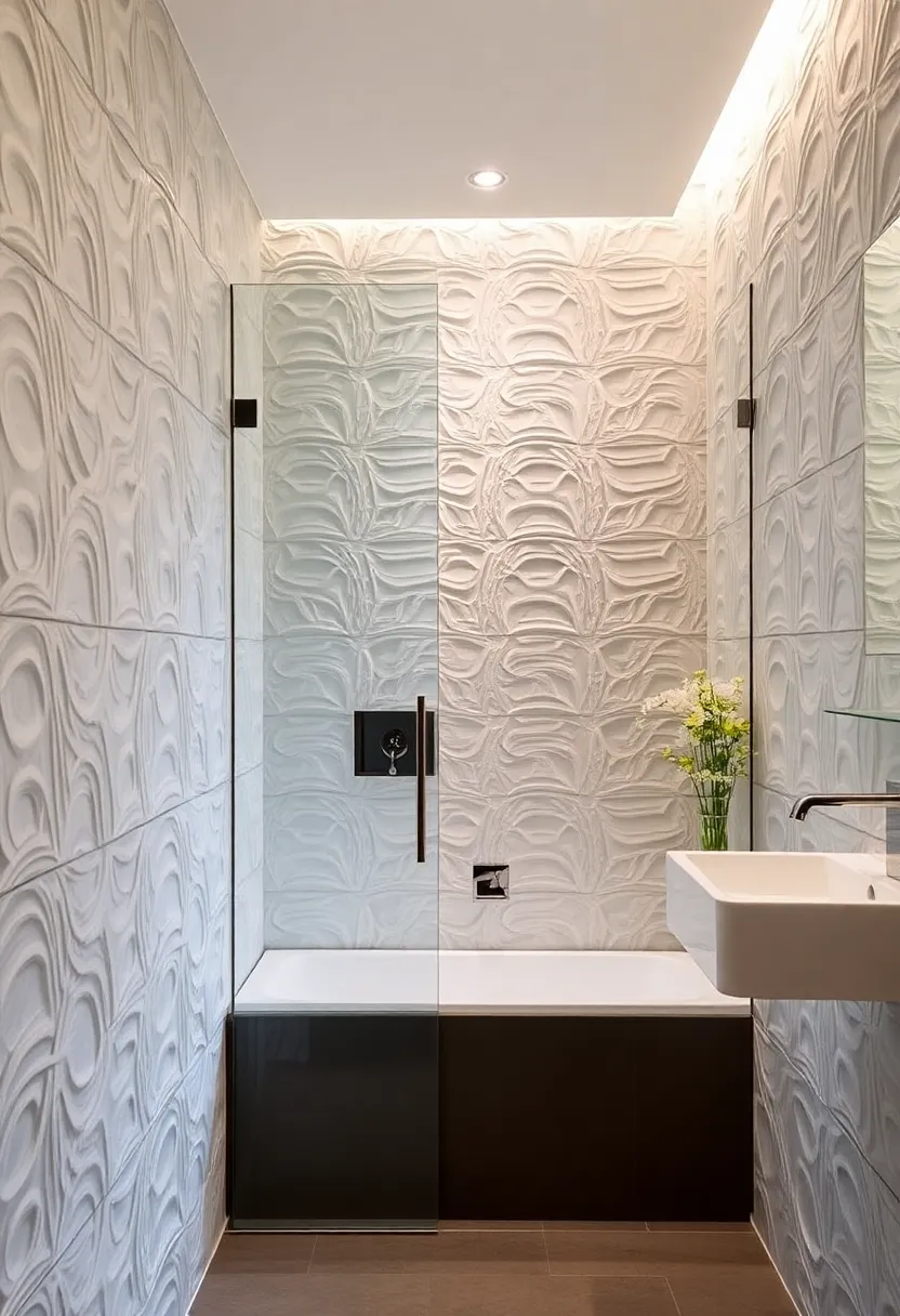 Textured Wall Panels: Incorporate 3D textured wall panels for an eye-catching design that adds dimension and interest