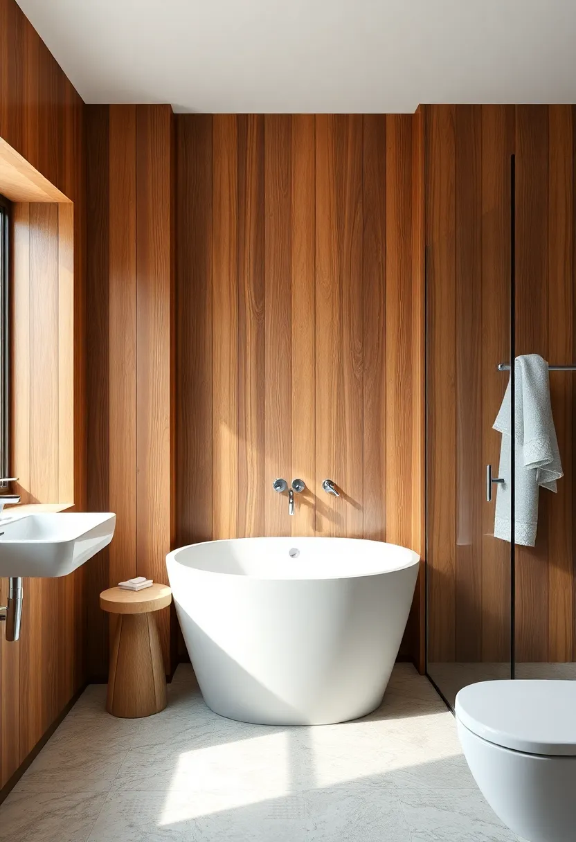 Warm Wood Accents: wooden paneling or accents create a cozy and inviting atmosphere that complements any shower design