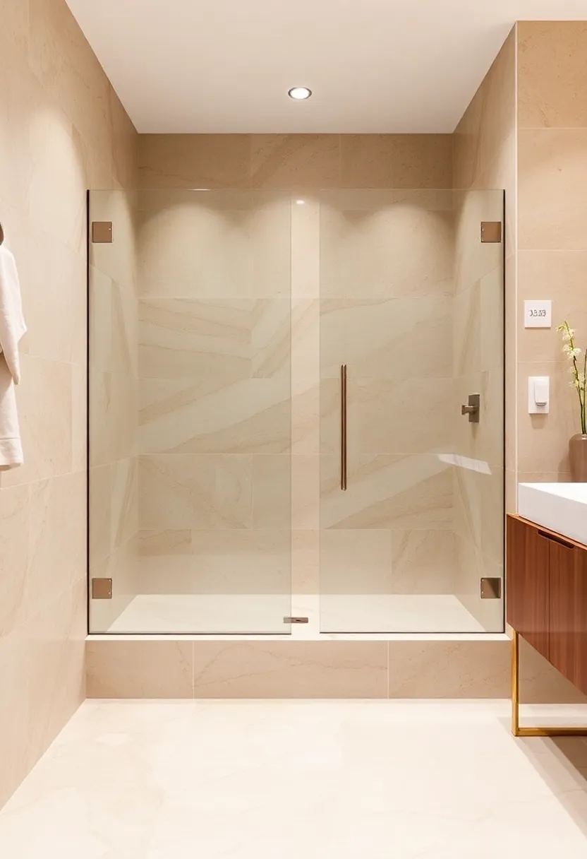 Travertine Finishes: This classic stone creates a timeless and earthy feel,perfect for an upscale bathing experience