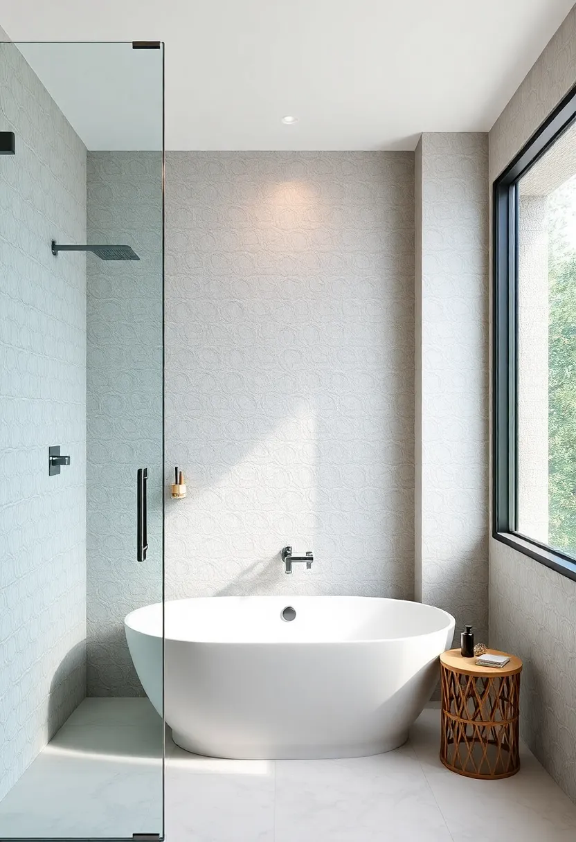 Textured Glass Panels: Consider textured glass panels for added privacy and a unique visual element in your shower area