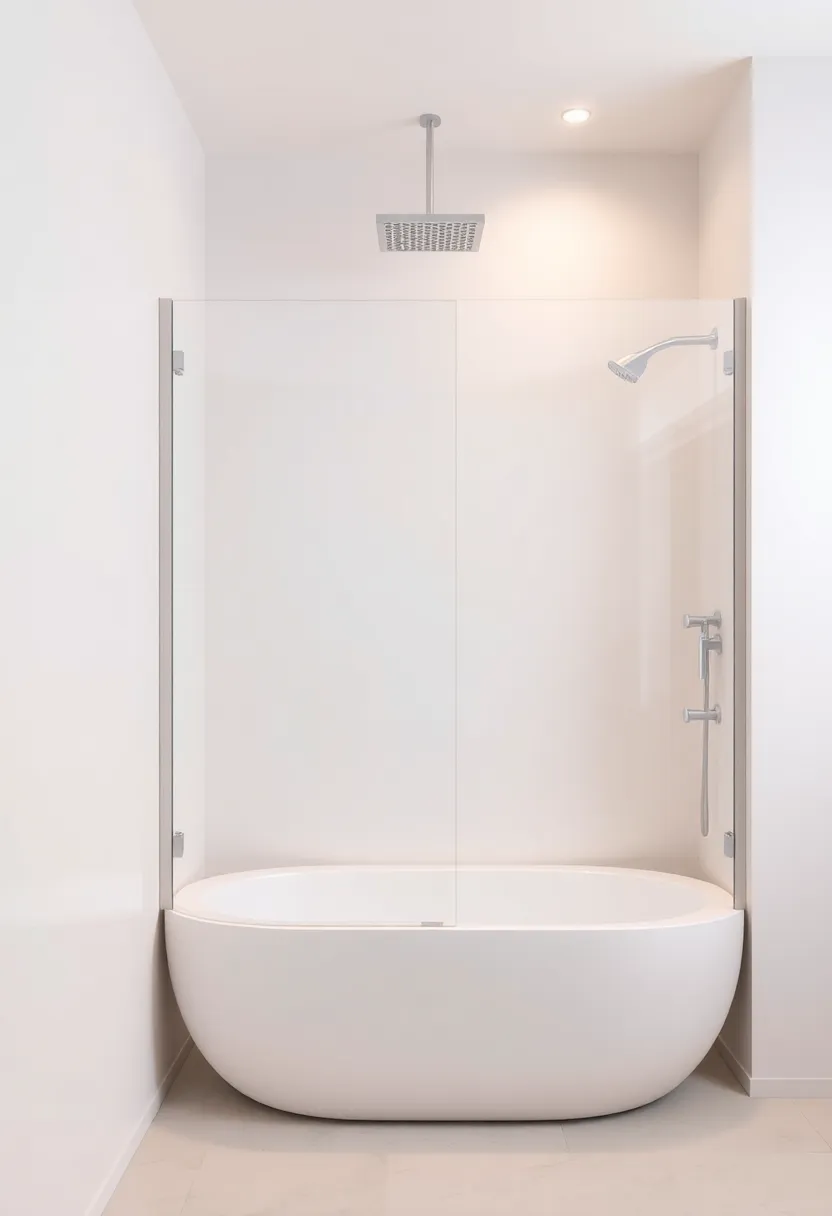 Soft Pastels: Embrace soft pastels for a calm, peaceful environment that invites relaxation within your shower space