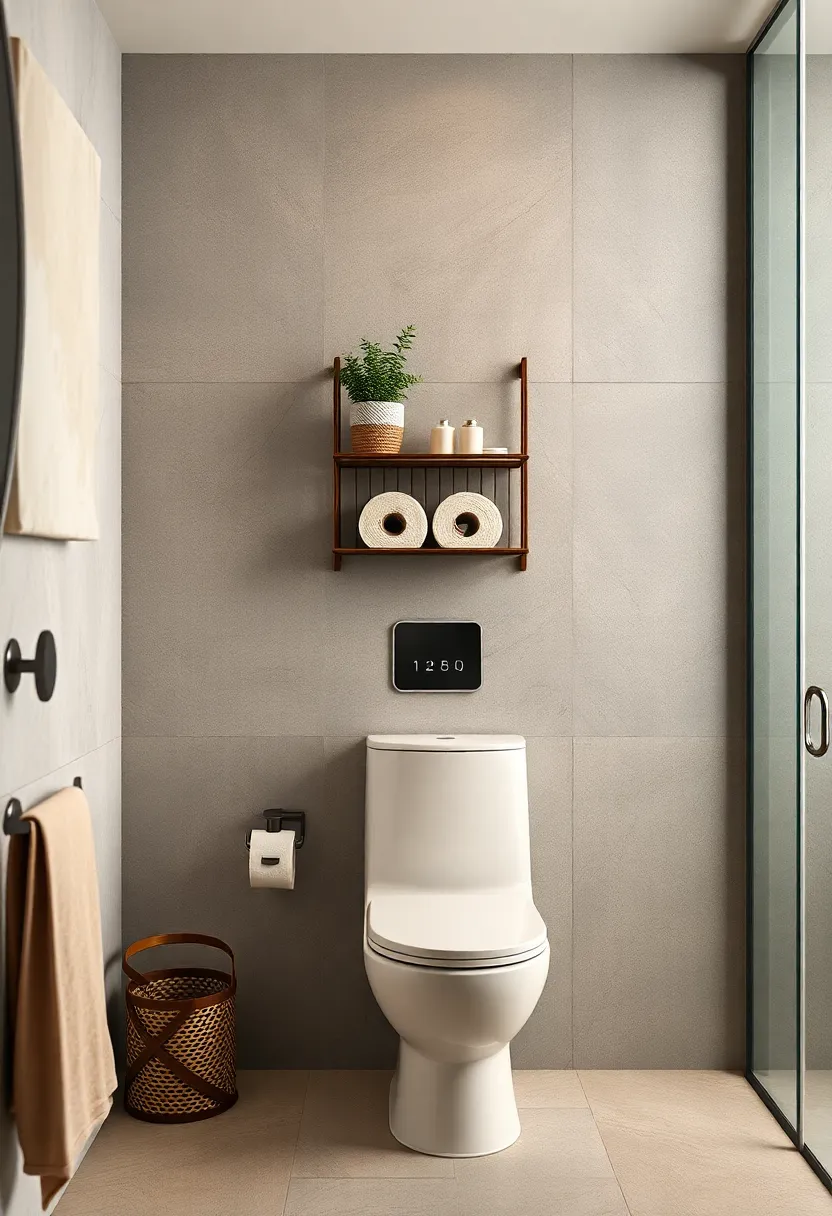 Add a⁤ Wall-Mounted Basket for Holding Spare Toilet Paper ⁣Rolls ⁣and Hand Towels