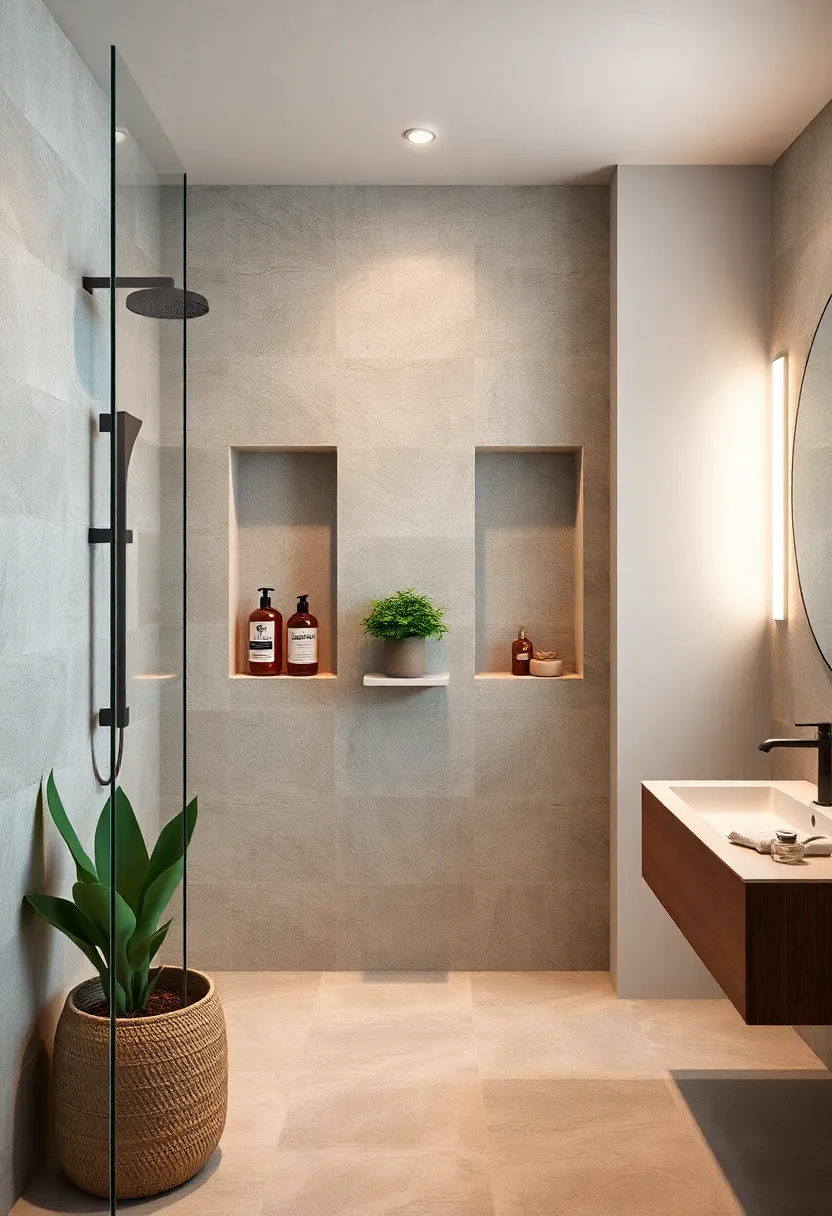 Add Built-In⁢ Wall⁤ Niches in the Shower Area to ‌Store Shampoo and Body wash