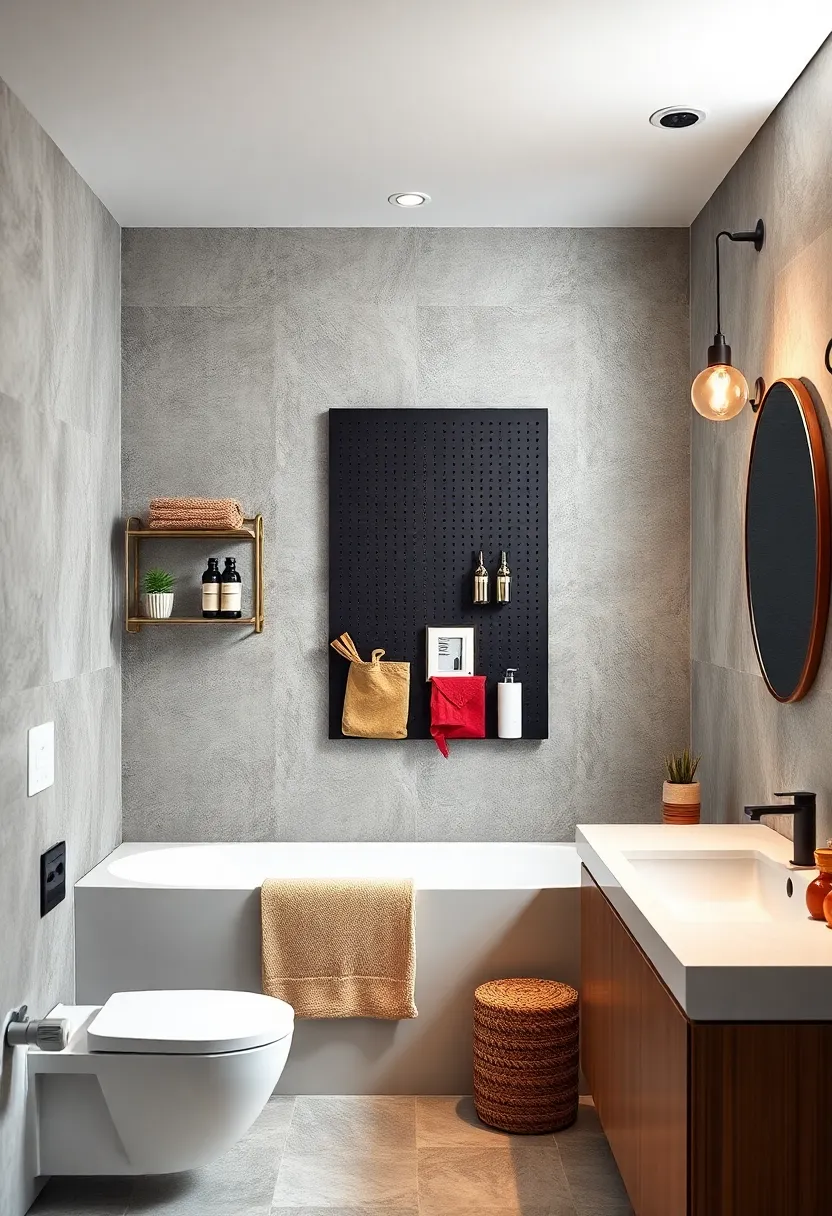 Hang a pegboard on the Wall to ‌Customize storage and Easily Rearrange Essentials