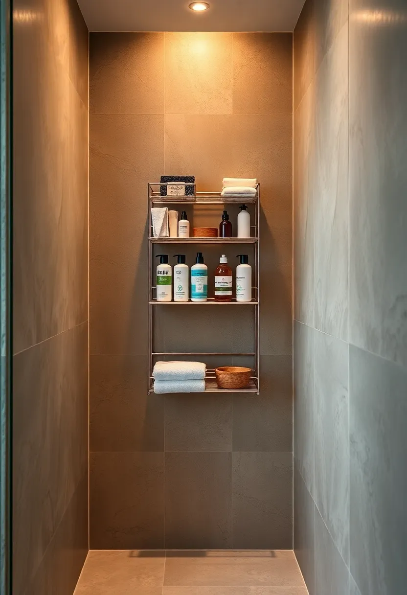 Hang a Multi-Tiered Wire Rack to Store Shower Supplies in a Compact‌ Space
