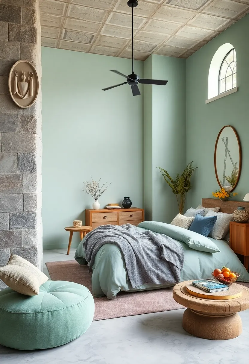 Muted Mint – A light‌ green wash that revitalizes⁢ without⁤ overstimulating the senses