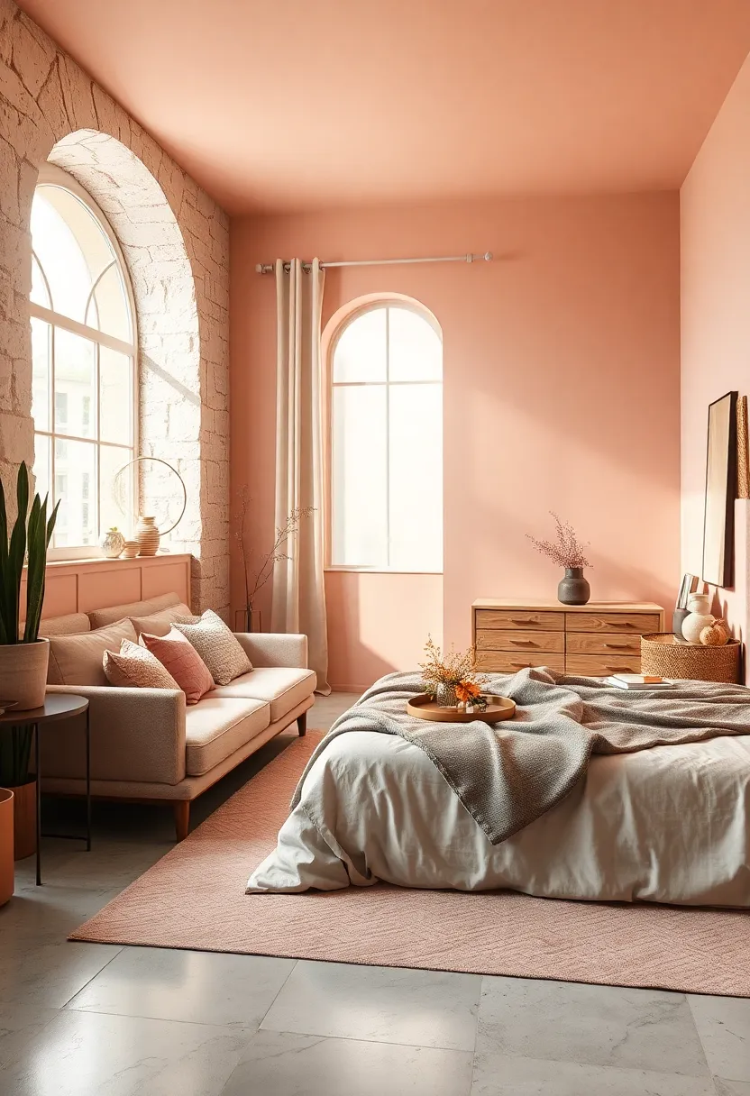 Pale Peach – Whisper-soft⁣ peach hues add a gentle⁢ warmth⁤ to create an inviting retreat