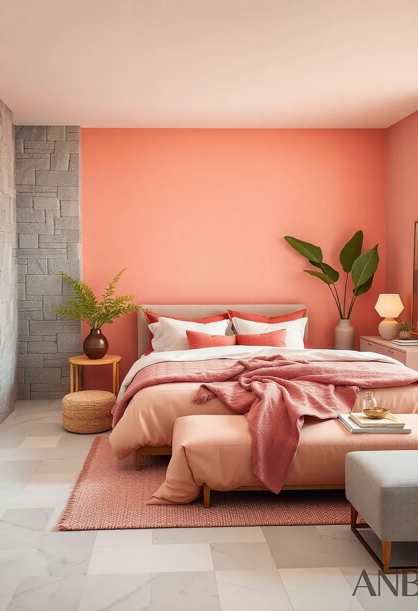 Soft‌ Coral – Like a blush from nature, soft coral introduces warmth in a subtle, comforting way