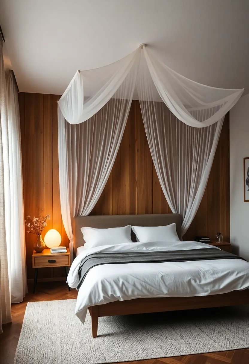 Canopy Comfort: Hang a canopy above the bed for an⁣ intimate feel, wrapping the space ⁤in warmth while adding a ‌romantic touch