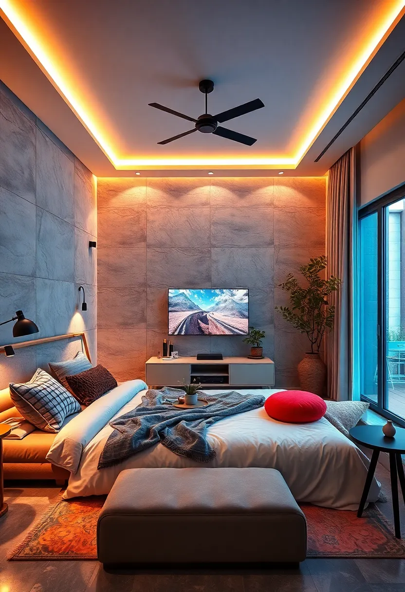 Combine your TV setup with ambient lighting for an immersive ‌experience