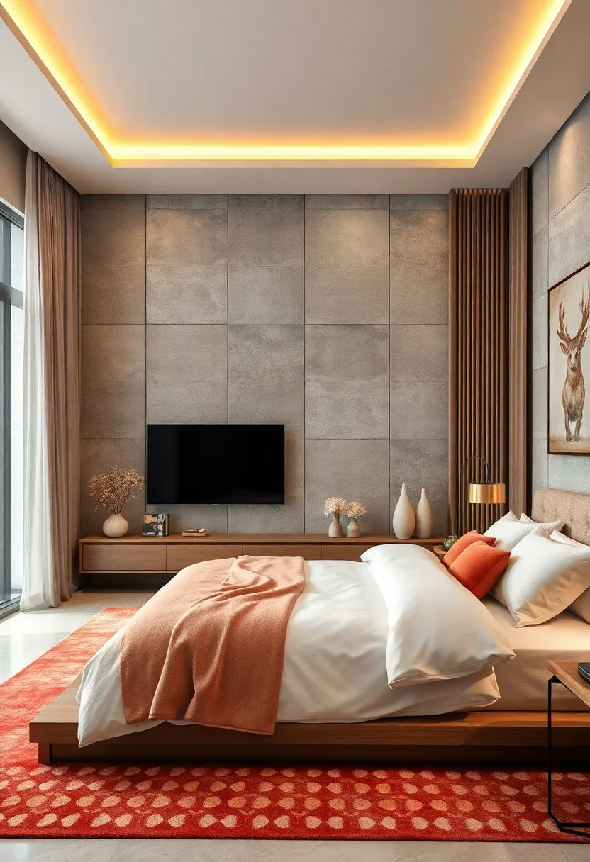 Use a sliding​ panel or artwork to conceal ⁢the TV when ⁤not in‌ use