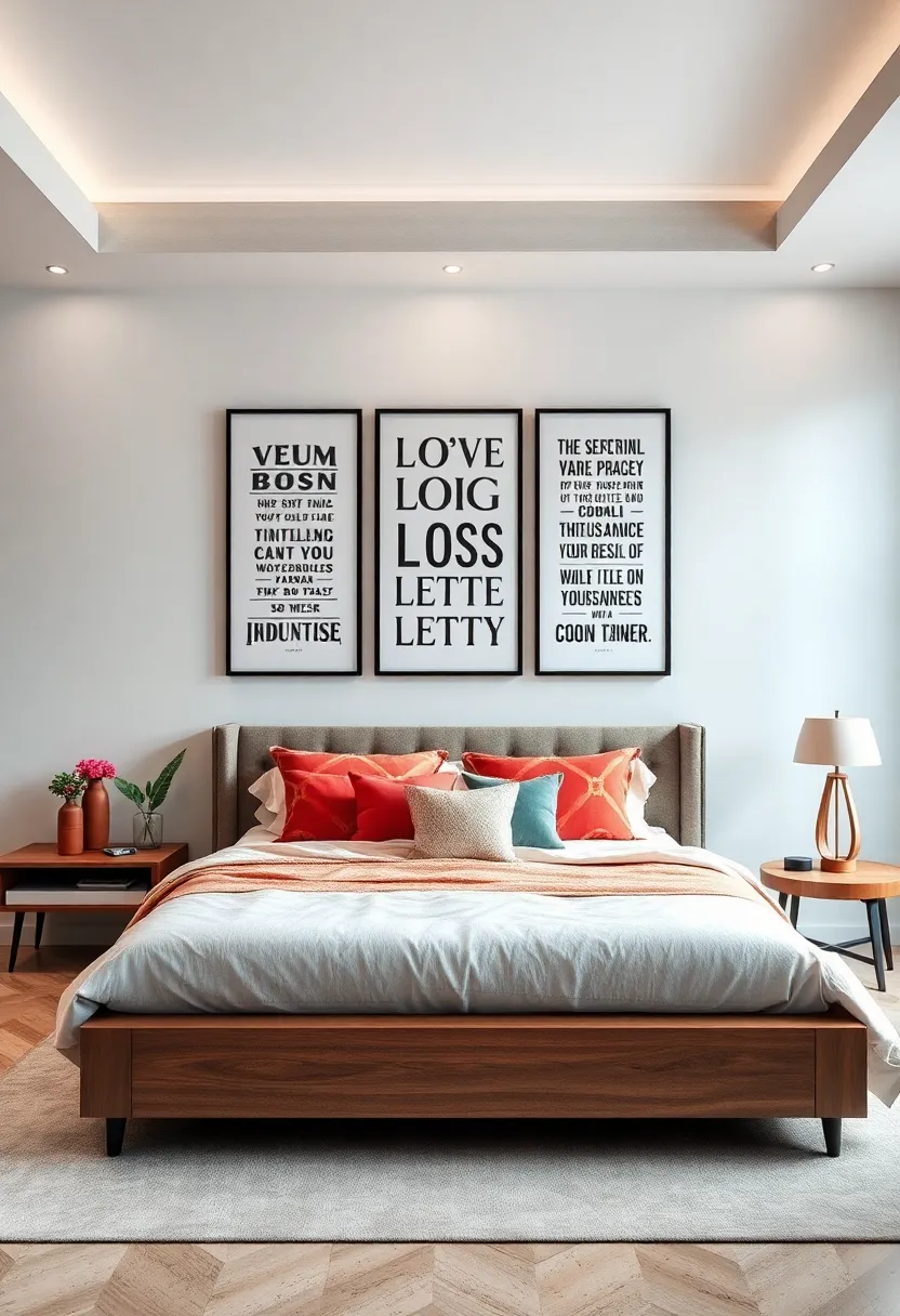 Monochrome Typography Prints for Personalized Inspiration