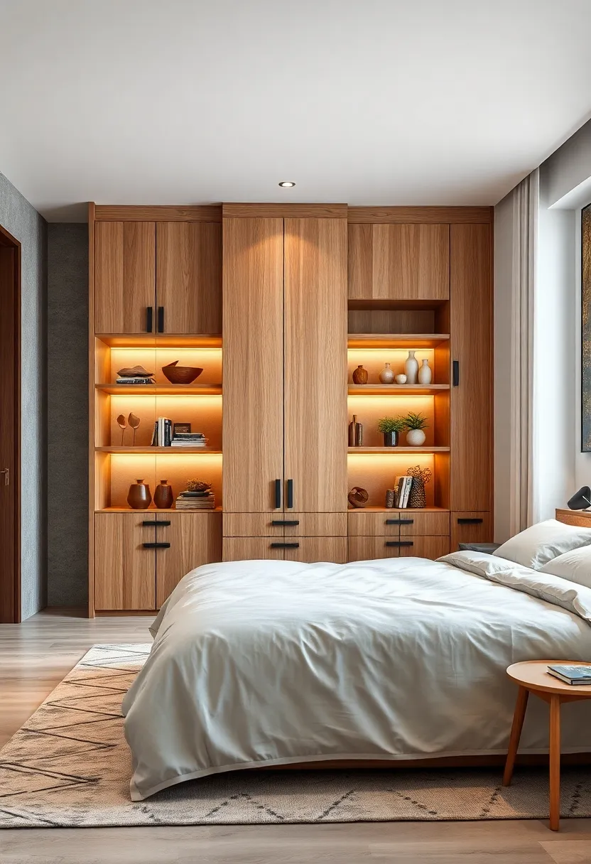 eco-Friendly Wardrobe Made‍ from Sustainable Materials with Ample Shelving Options