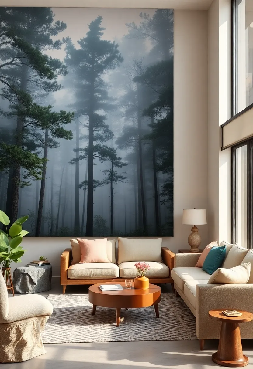 Misty Forest Mornings: Capture the tranquil beauty of fog rolling through towering trees ⁢for a calming, ethereal addition to any room