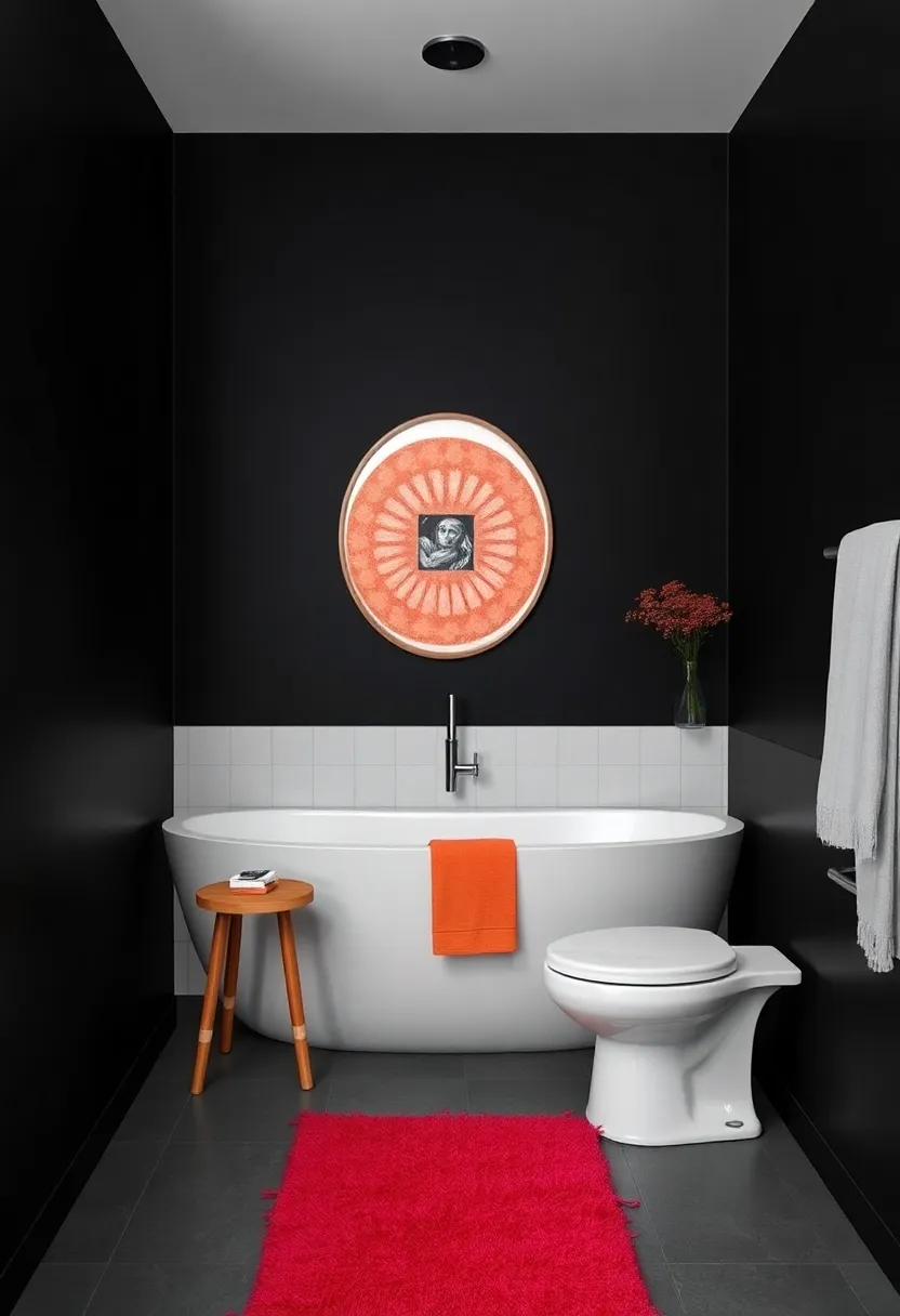 Add a Pop of Color: Incorporate vibrant colors through accessories like rugs or artwork to keep the space lively