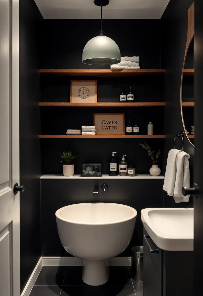 Include Open Shelving: Display stylish toiletries or curated decor on open shelves to create an inviting atmosphere