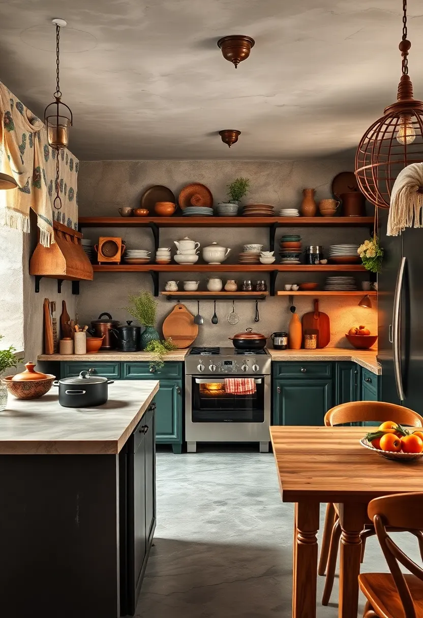 Display Antique ⁣Cookware as Functional Art