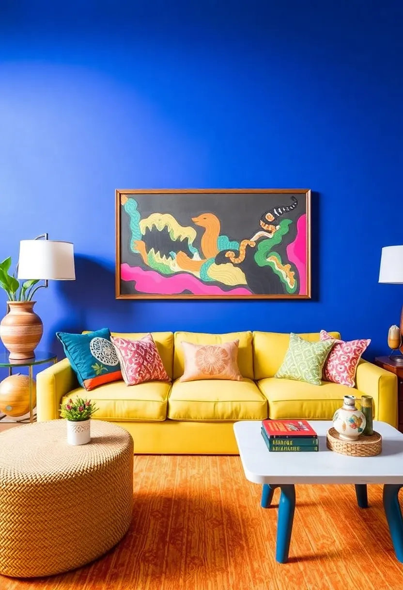 Bold Colors: Infusing Vibrance into Your Living Room’s Bohemian Charm