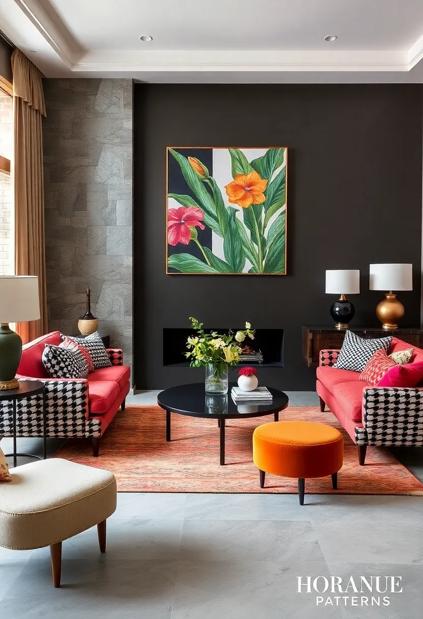 Classic houndstooth juxtaposed with‍ large-scale⁤ botanical prints generates a sophisticated yet‌ unexpected appeal