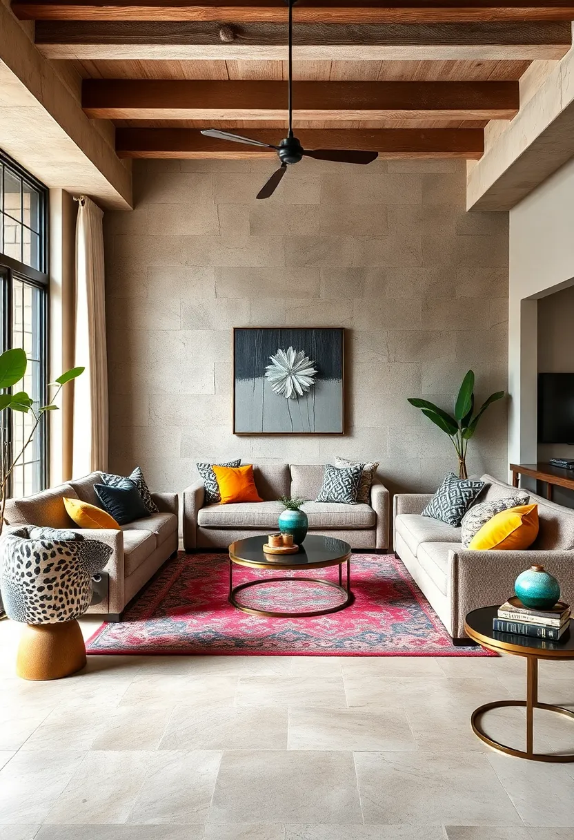 A ‍neutral ⁤base anchors⁢ a kaleidoscope ⁣of floral and ​animal prints, creating a⁤ refreshing‌ space⁢ where contrast​ breeds harmony