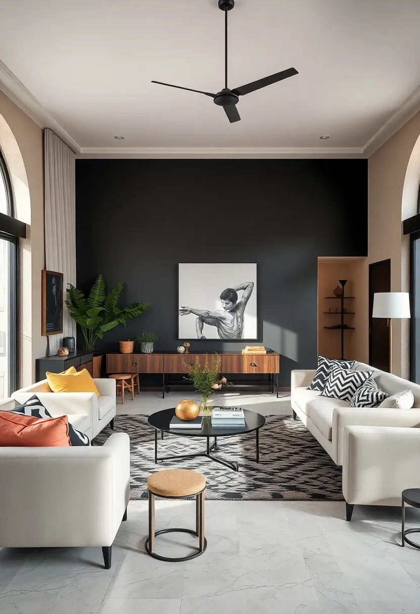 Bold black-and-white ​contrasts​ meet⁣ subtle pastels,proving⁣ that opposites attract in ⁣a thoughtfully designed interior