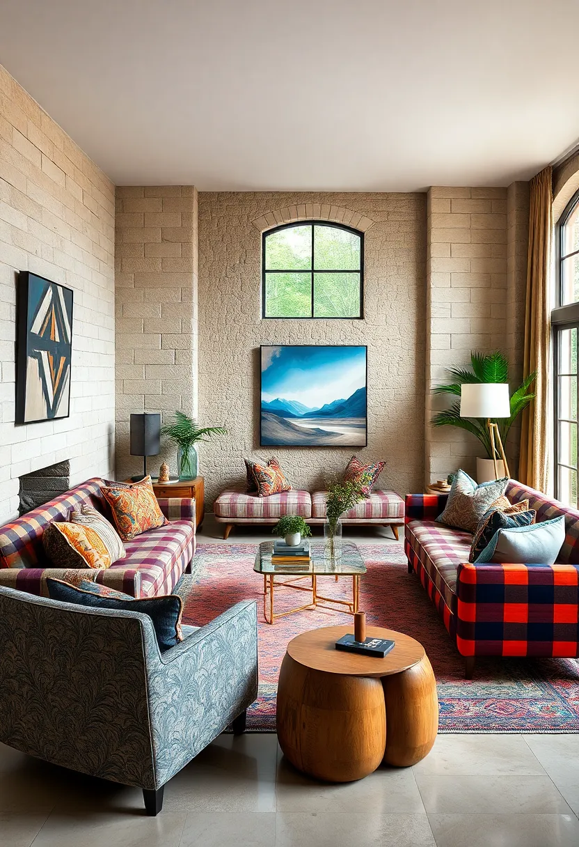 Layered ‍paisley and⁣ plaid patterns⁢ bring a cozy yet sophisticated vibe, inviting both conversation and quiet⁣ retreat