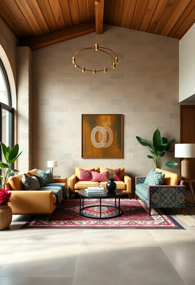 A fusion of southwestern motifs​ with modern ⁢graphic prints infuses the room ⁢with⁣ an unexpected but cohesive energy