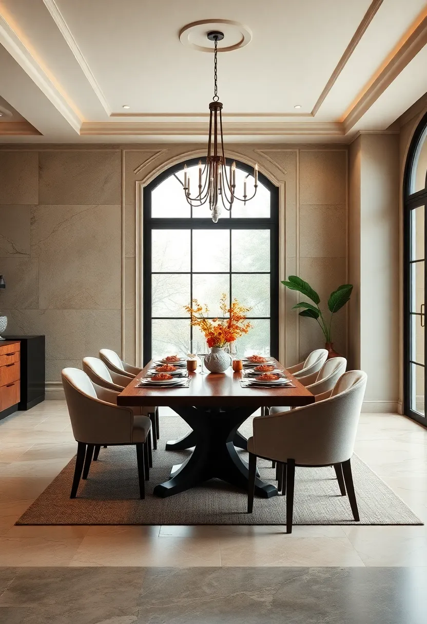 Warm Tones and ⁤Rich Textures Layered to Create a Comfortable Yet Opulent Dining space