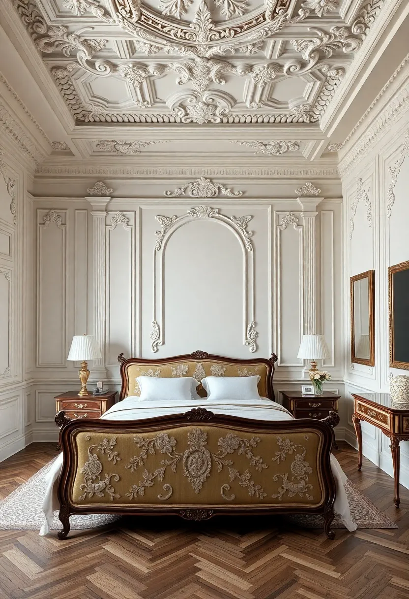 The Art of Intricately Carved Crown Moldings in Timeless Interiors