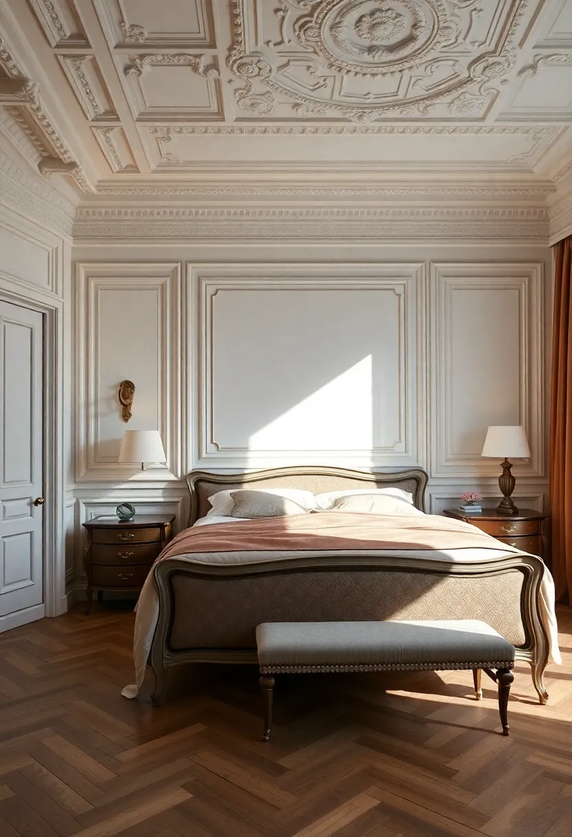 Using Lighting to enhance the Intricacies of Bedroom Moldings