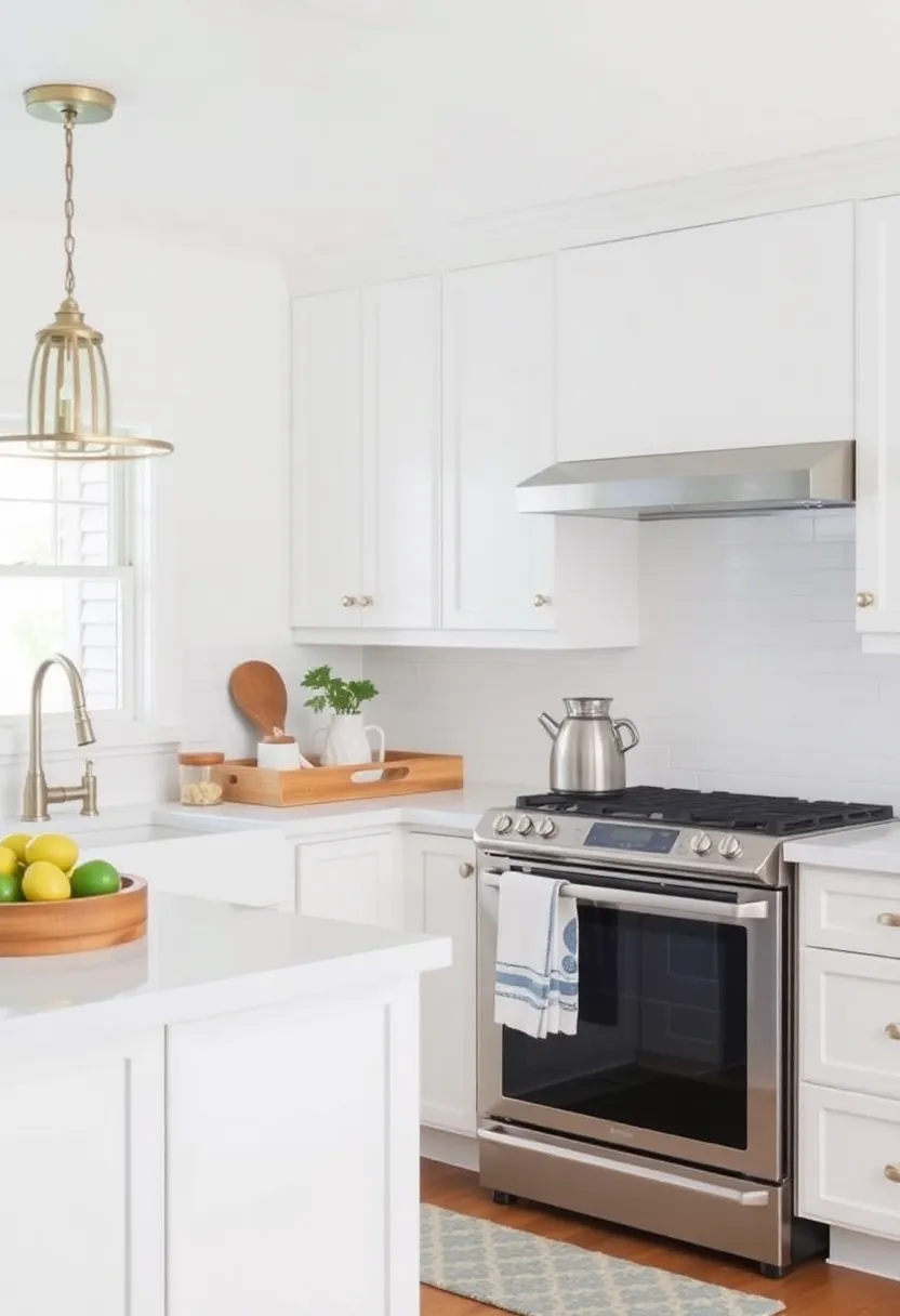 Bright White Accents: A Timeless Choice for⁣ Coastal Kitchens
