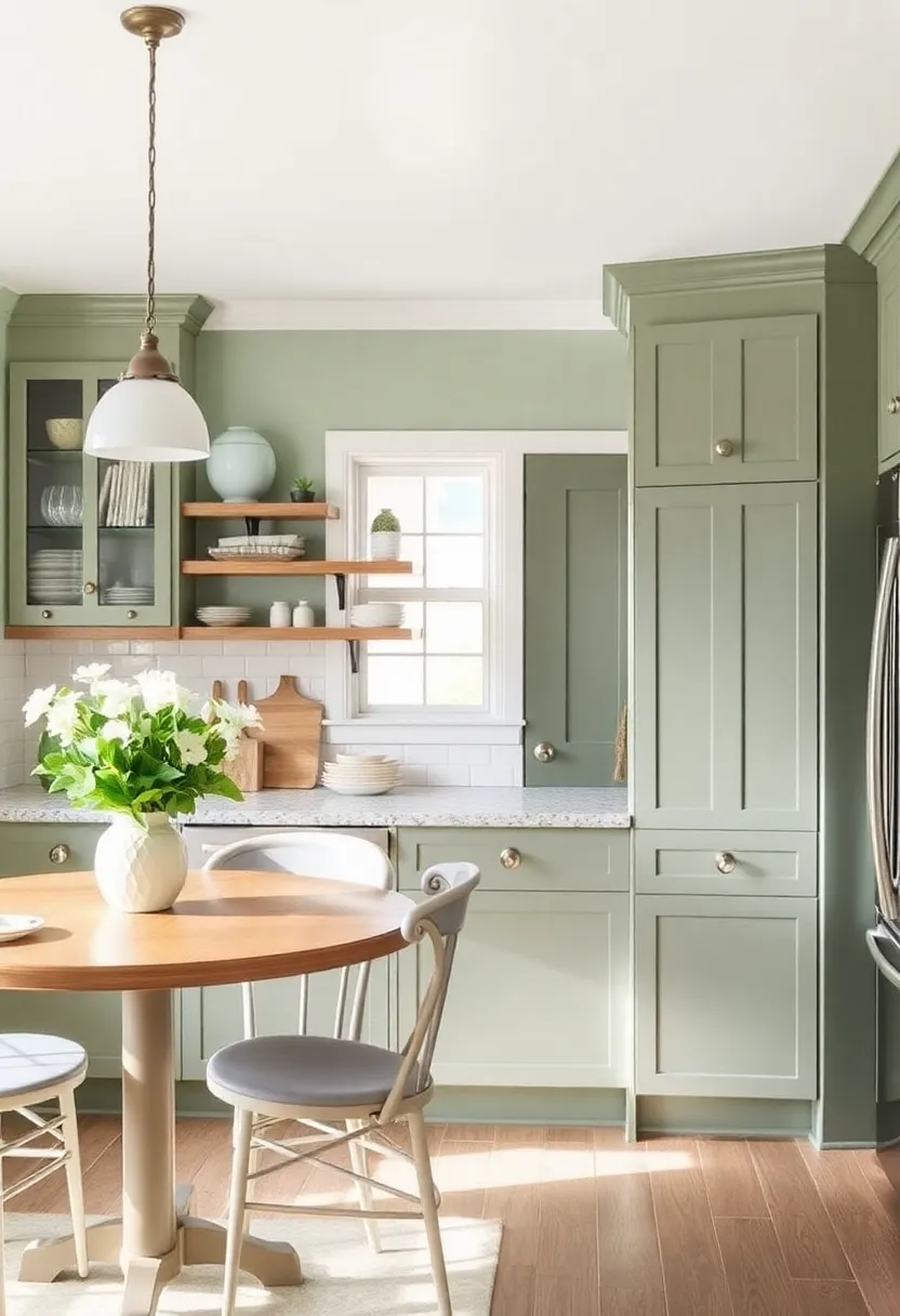 Crafting a Relaxed Atmosphere with Subtle Olive ⁤Green Hues