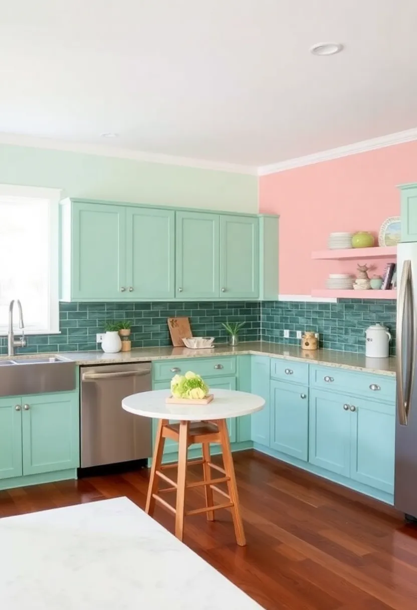 A Symphony of Colors: Layering Pastels for a ⁢Beachy⁣ Kitchen Feel