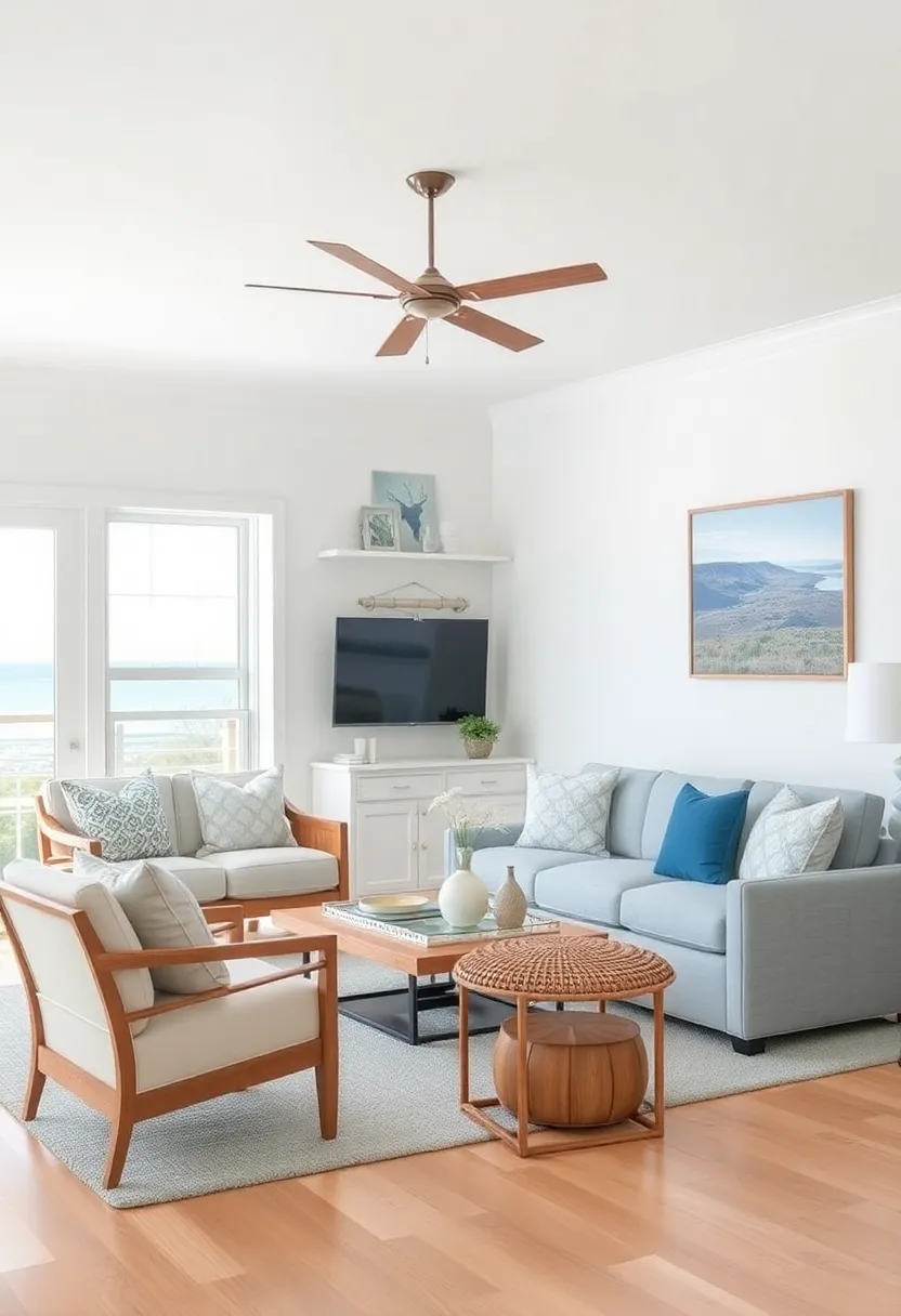 embracing Ocean Hues: Selecting⁣ the⁢ Perfect‌ Color Palette for Coastal Living⁢ Rooms