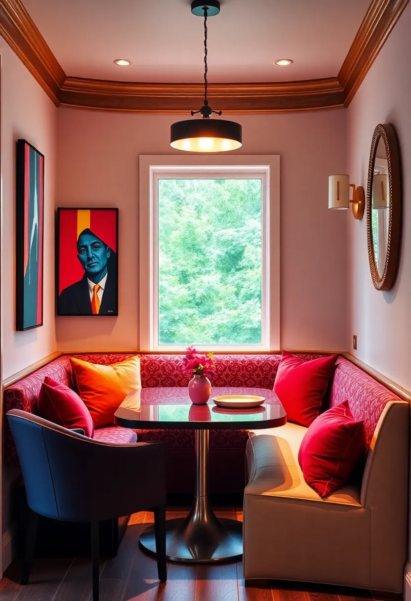 Artistic Expression:‍ use bold wall art, colorful upholstery, and statement lighting ‌to make your dining nook a ‌creative focal point