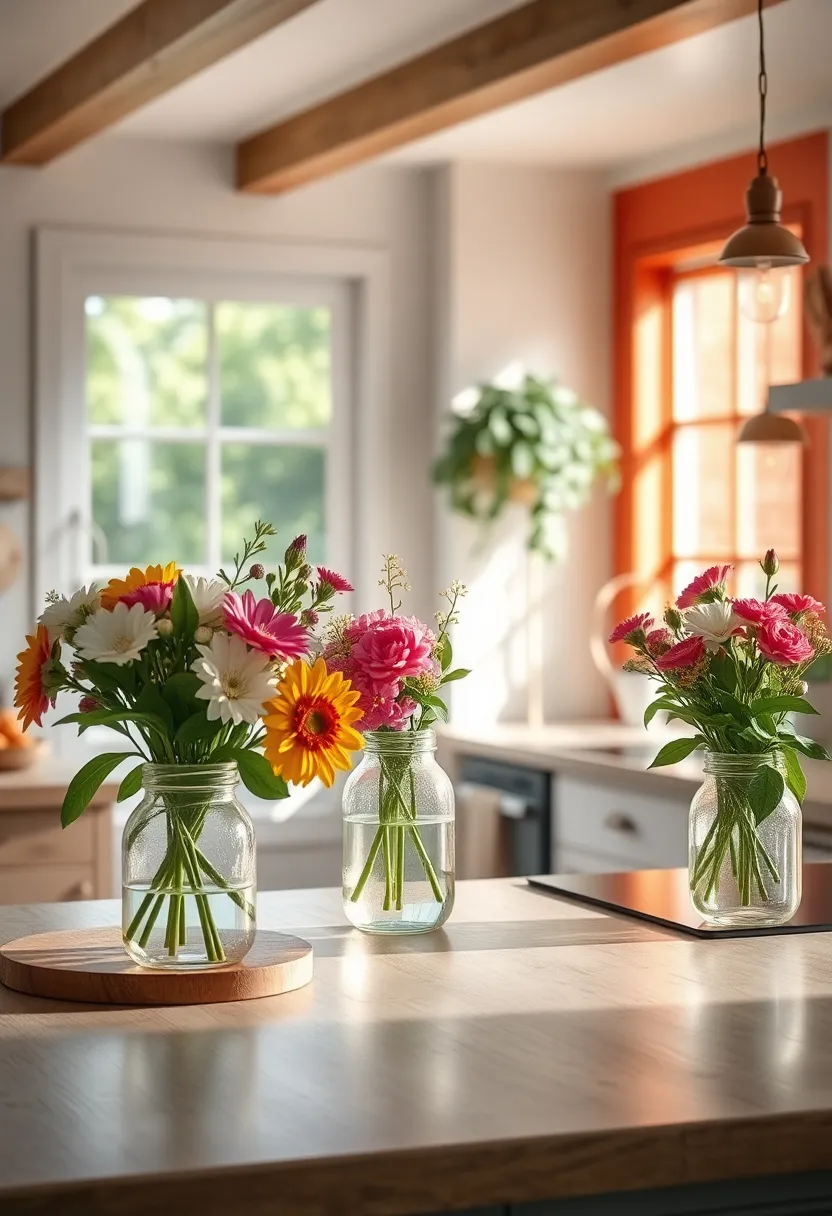 Fresh Flowers In Mason Jars Bringing ‍Natural ‌Beauty And Simple Joy to‍ The Cottage Kitchen