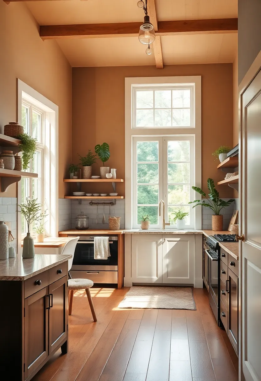 Natural Light Flooding Through Paned ⁢Windows Highlighting A ‌timeless Cottage Kitchen Interior